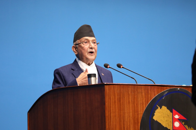 देशको समग्र हितको रक्षापछि मात्रै संसद्मा गतिरोध अन्त्य हुन्छः ओली